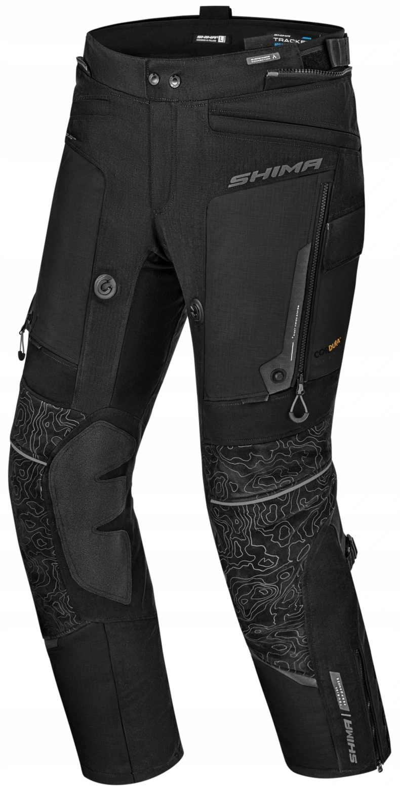 Shima Tracker Men Black Textilné Motocyklové Nohavice XXL