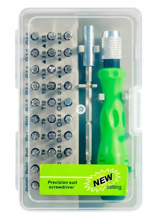 Zestaw Precyzyjnych Śrubokrętów Śrubokręt Wkrętak Magnes Torx Bity 32W1