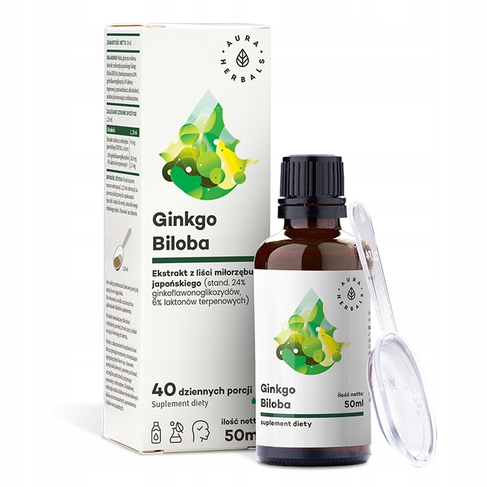 

Aura Ginkgo Biloba Miłorząb Japoński 50 ml krople