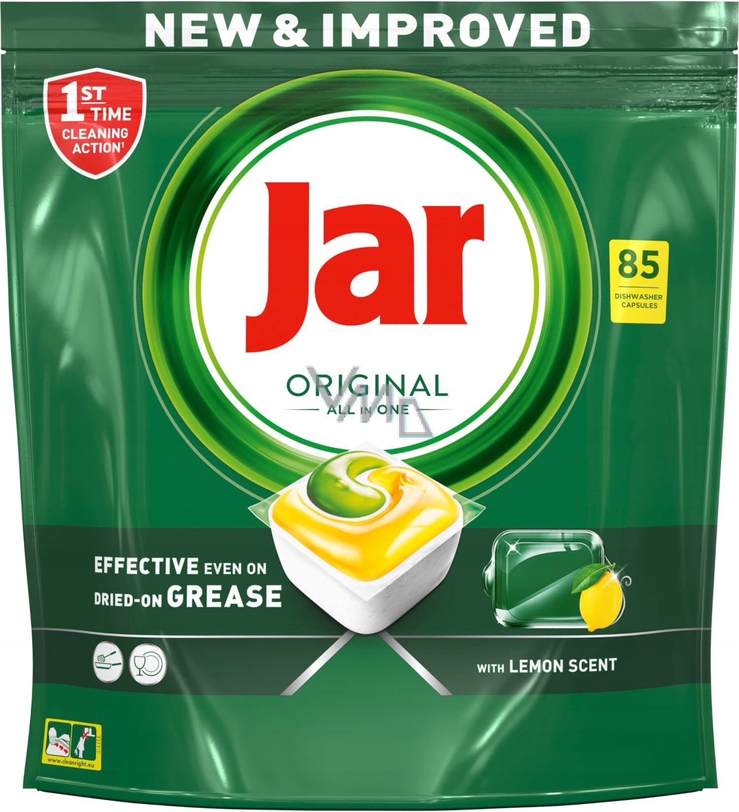 Levně Jar Original All in One Lemon kapsle do myčky nádobí 85ks