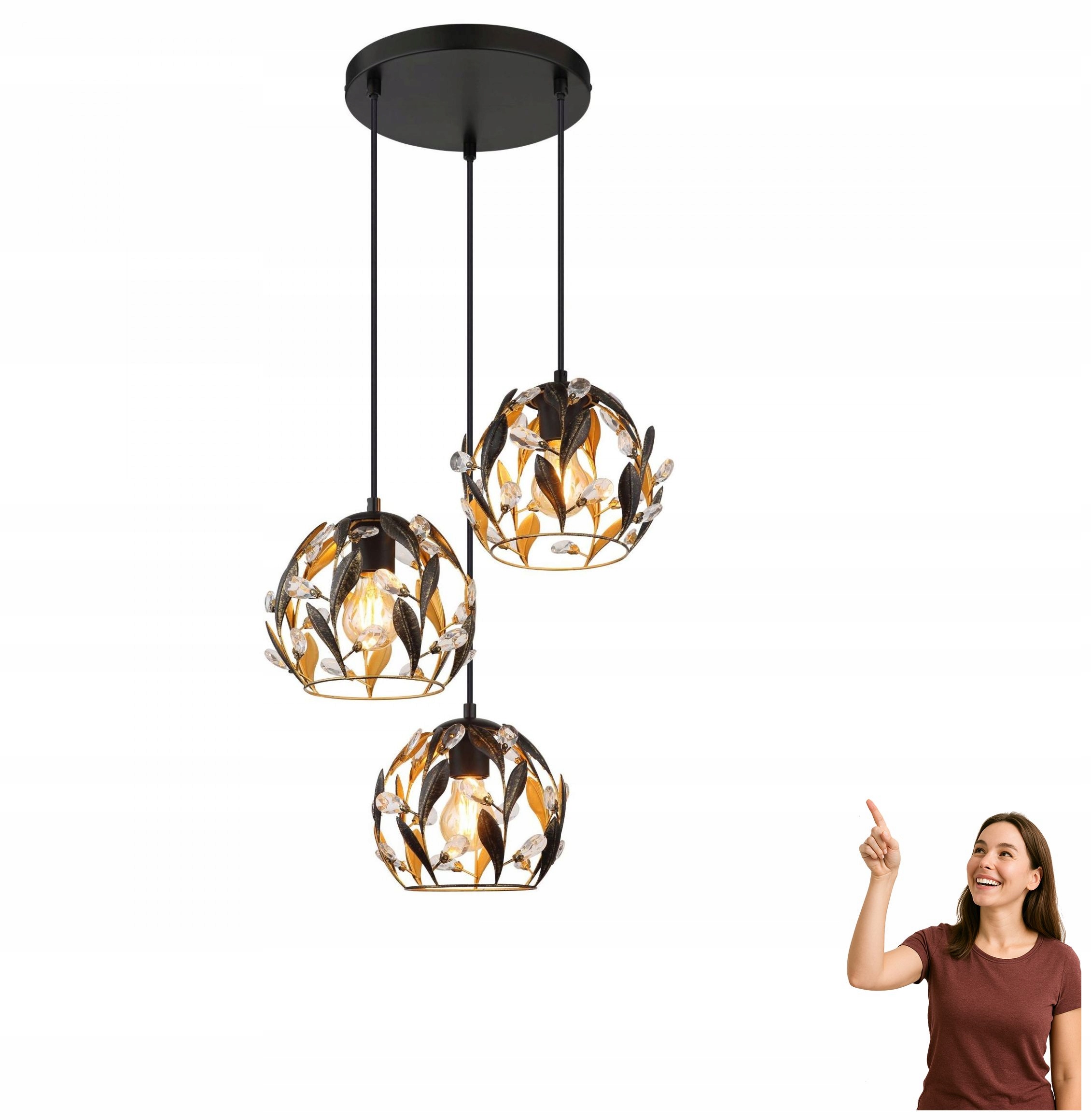 Závesná lampa Mika 15759-3HR Globo