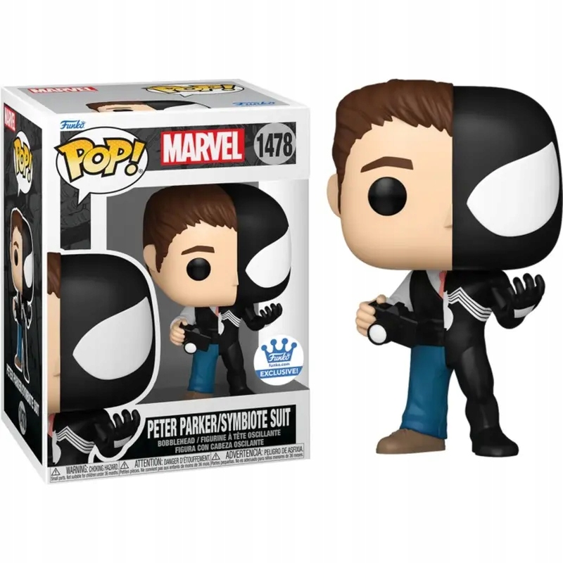 Funko Pop! Marvel Spider-Man Peter Parker/Symbiote Suit #1478