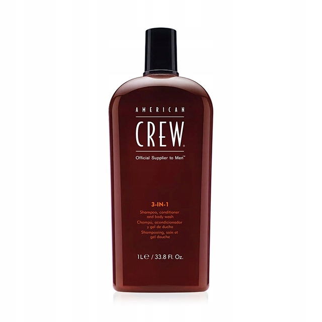 American Crew Šampon, kondicionér, gel, sprcha 3-v-1 1000 ml