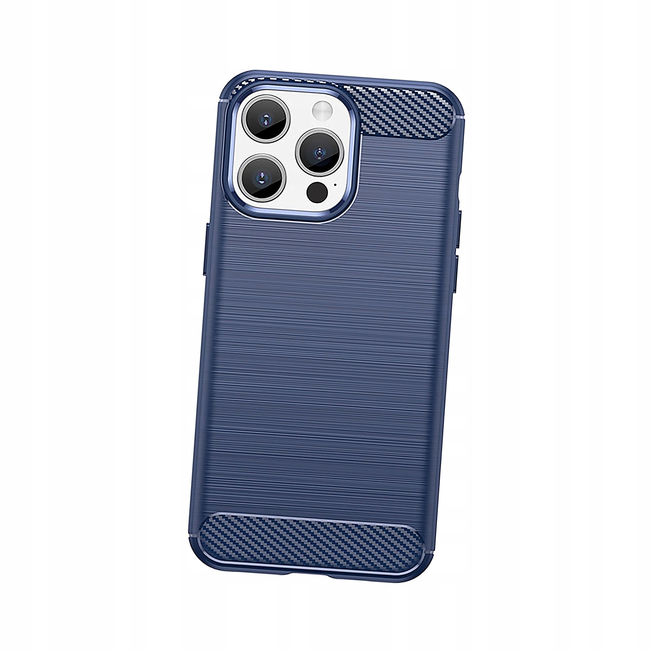 Plecki Elastyczne etui wzór karbon do iPhone 15 Pro Carbon Case