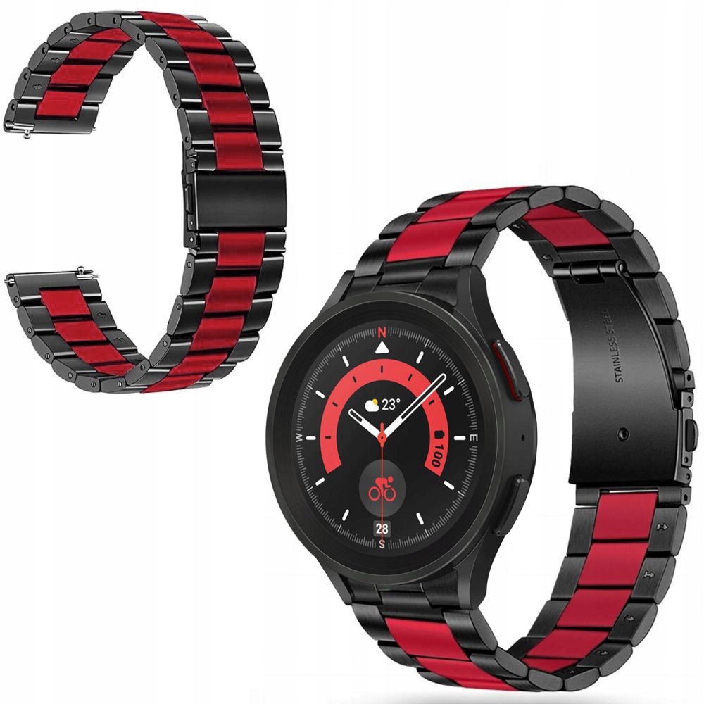 

Bransoleta do Samsung Galaxy Watch 5 Pro Black Red
