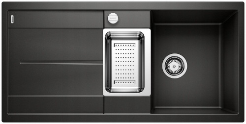 Blanco Metra 6S czarny 525926 z k.autom.+syfon