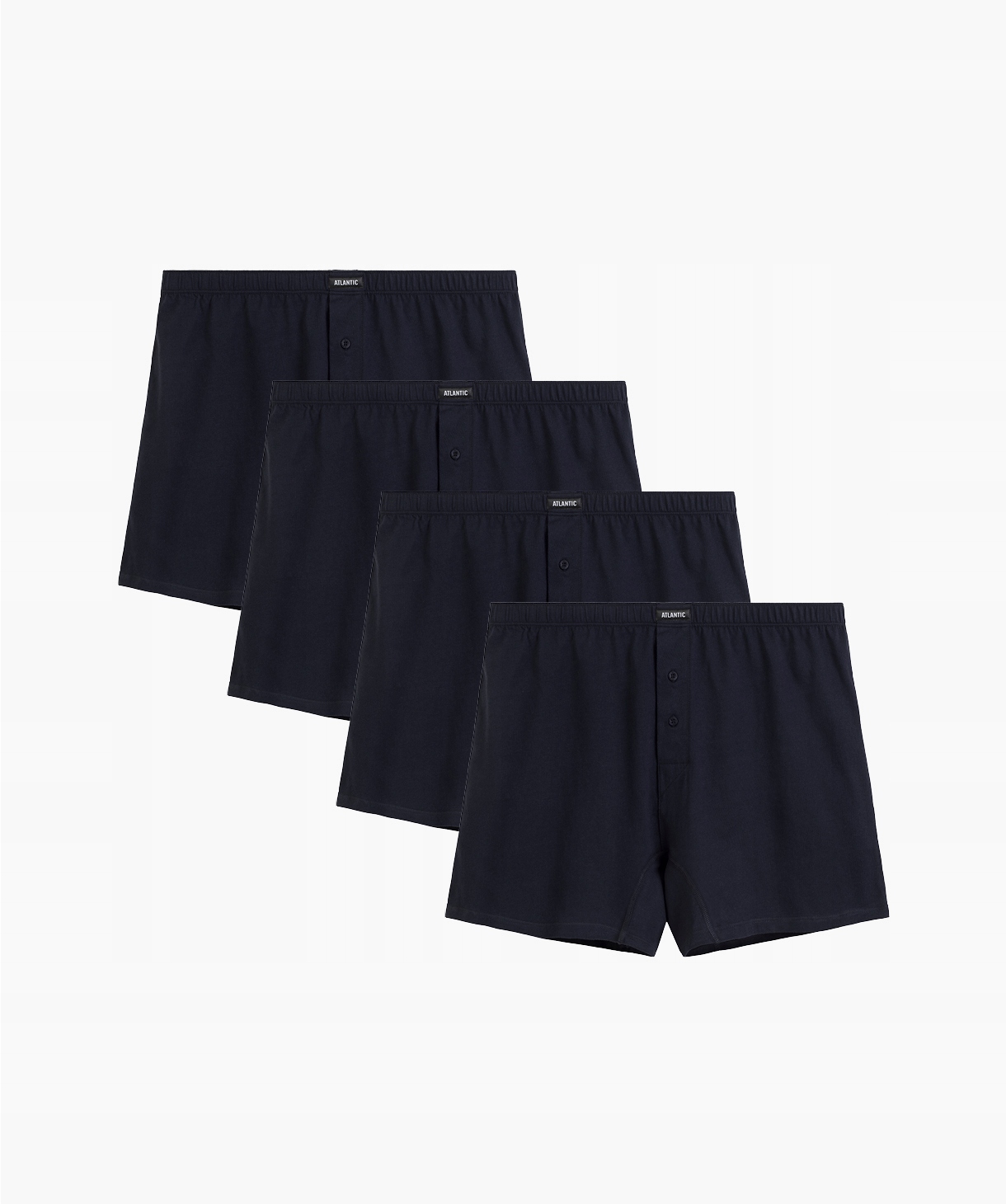 4-PACK Bokserki męskie luźne szorty bawełna Atlantic M
