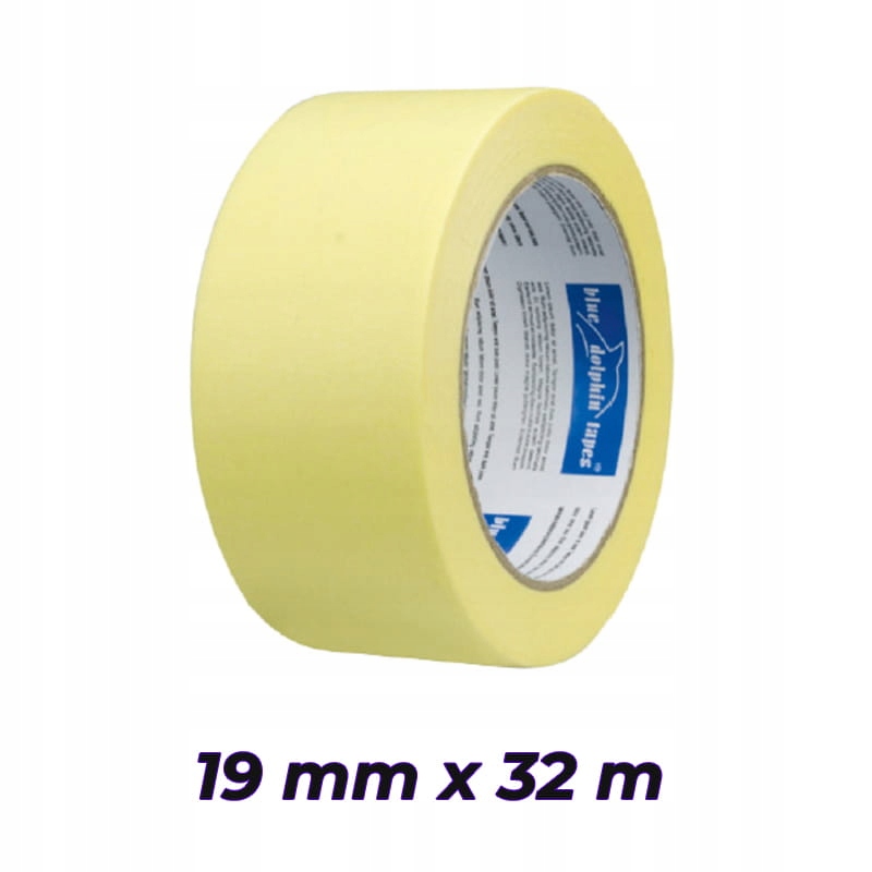

Blue Dolphin taśma papierowa żółta 19mm x 32m