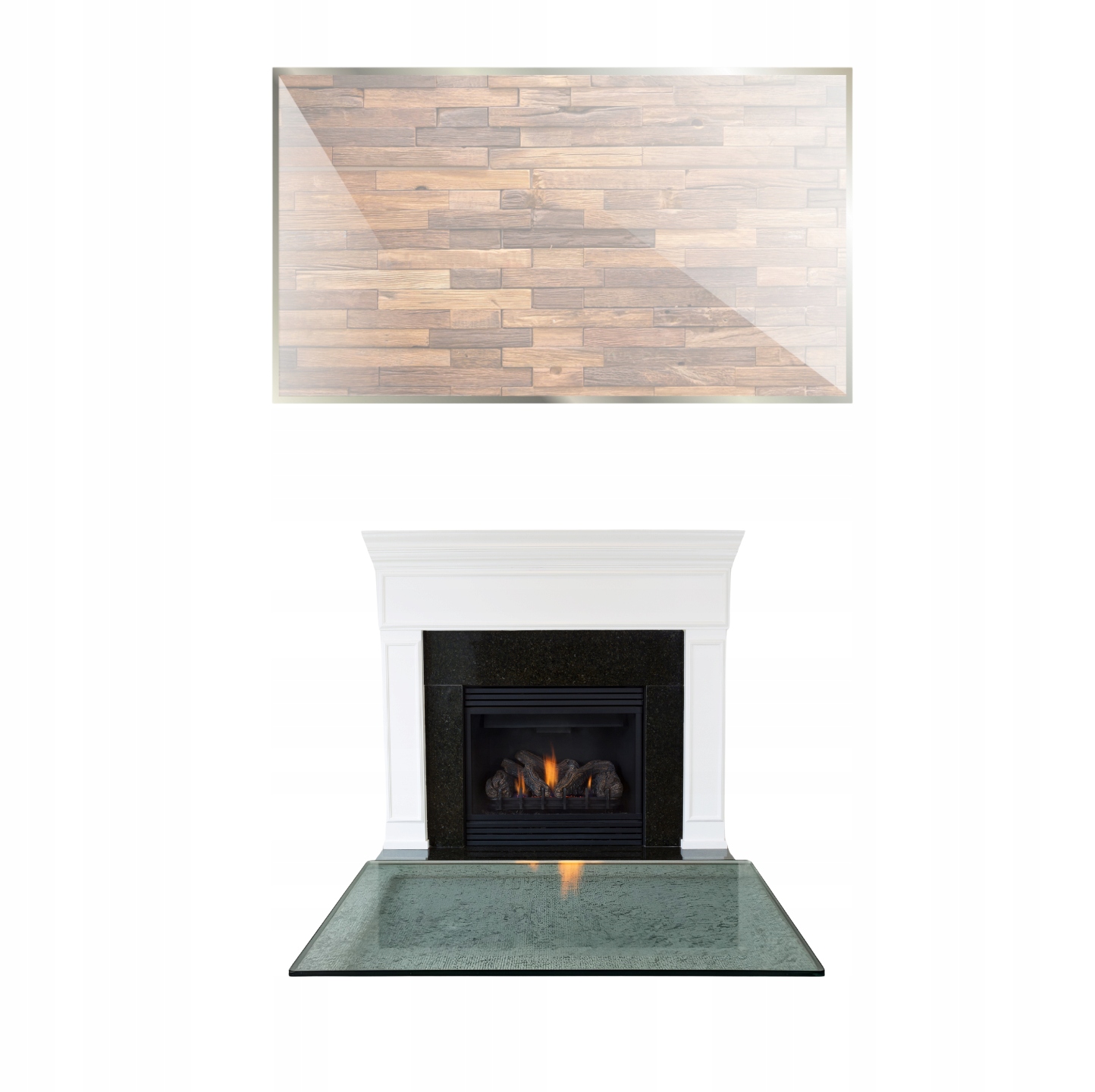 Sklo Pod Krb Kozí Tvrzené Sklo Základna Rozměr 50x52 Průhledné