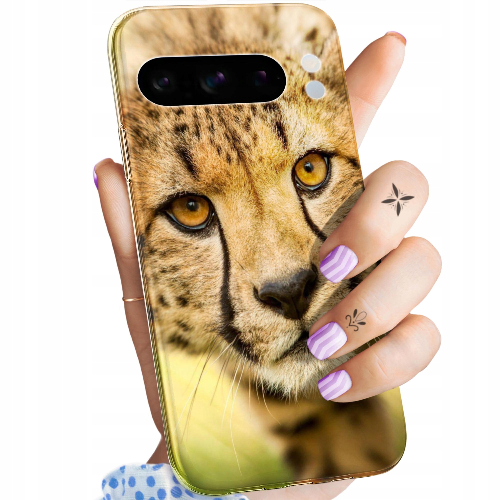 Etui Do Google Pixel 8 Pro Gepard Cętki Panterka Obudowa Pokrowiec