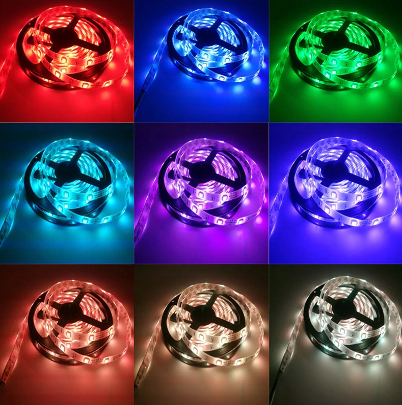 TAŚMA LED SMD WODOODPORNA 5M RGB KOLOROWA + PILOT Marka Floodlight