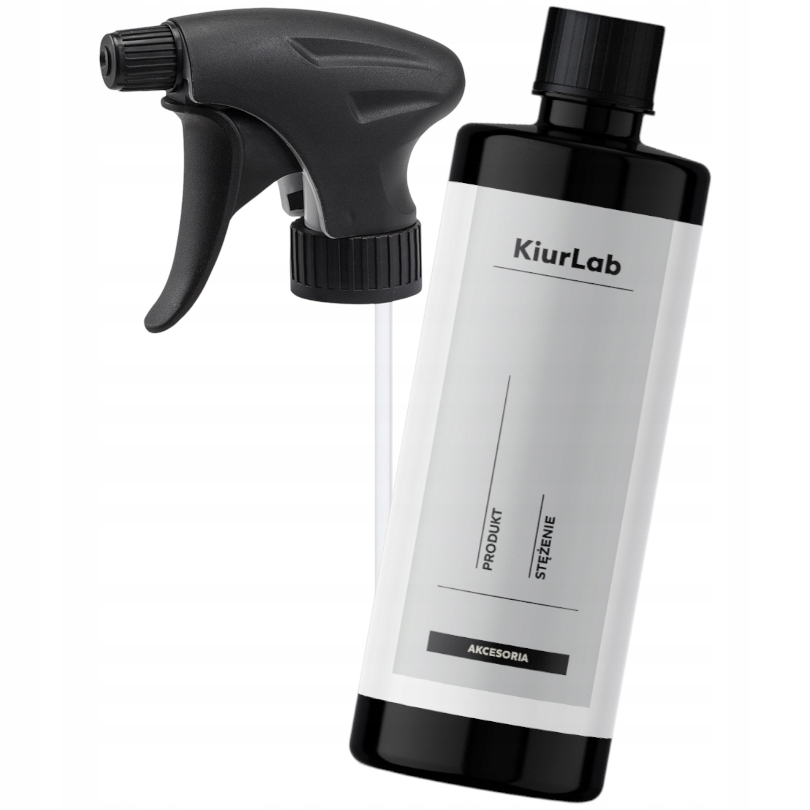 Kiurlab Pusta Butelka 1L Do Rozrabiania Chemii Produktów z Etykietą Trigger