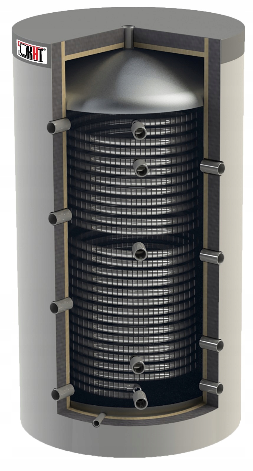 Buffer 2000 l Kombinovaný hygienický 2 hadičky Cwu 16 m² 2v1