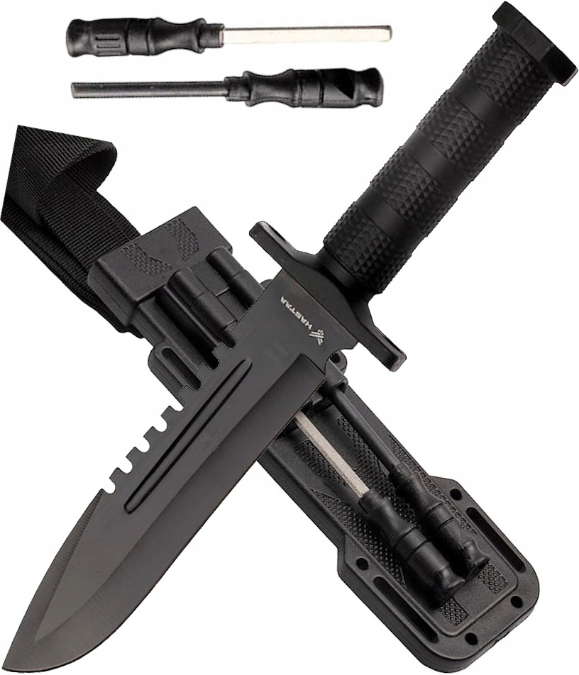 ТАКТИЧНИЙ НІЖ HASTAA RAMBO + КРЕМІНЬ І ТОЧИЛО