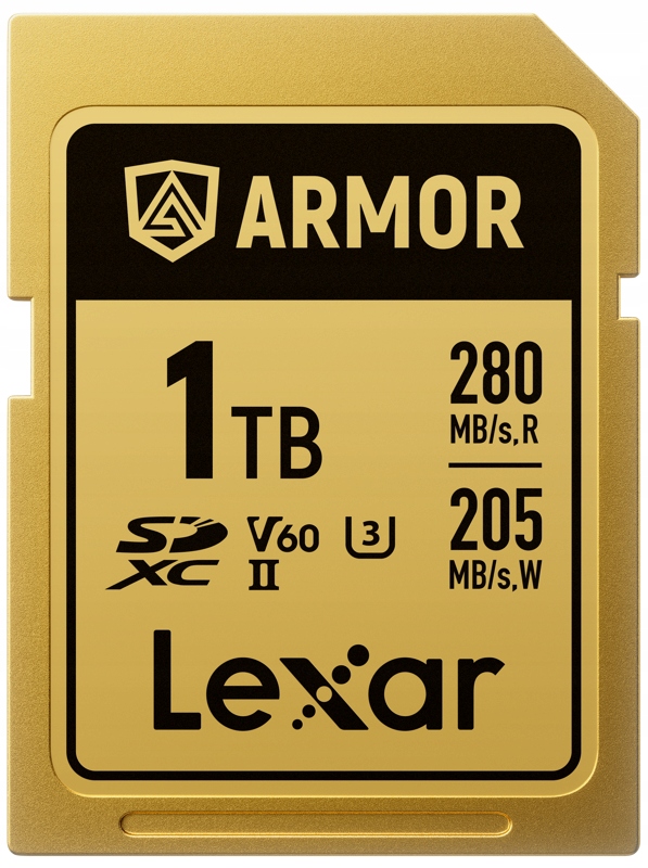 Zesílená paměťová karta Lexar Sdxc Armor Gold 1TB (R280/W205)