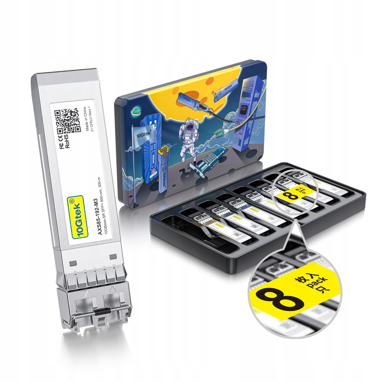 Wkładka moduł optyczny 10Gtek AXS85-192-M3-XYS 10Gb/s SFP+ LC-LC 850nm 300m
