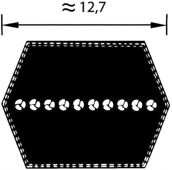 PASEK NOŻY HUSQVARNA PARTNER MCCULLOCH AA112 Długość 2870 mm