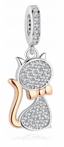 

Charms Kotek kot Srebro S925 Zawieszka do Pandora