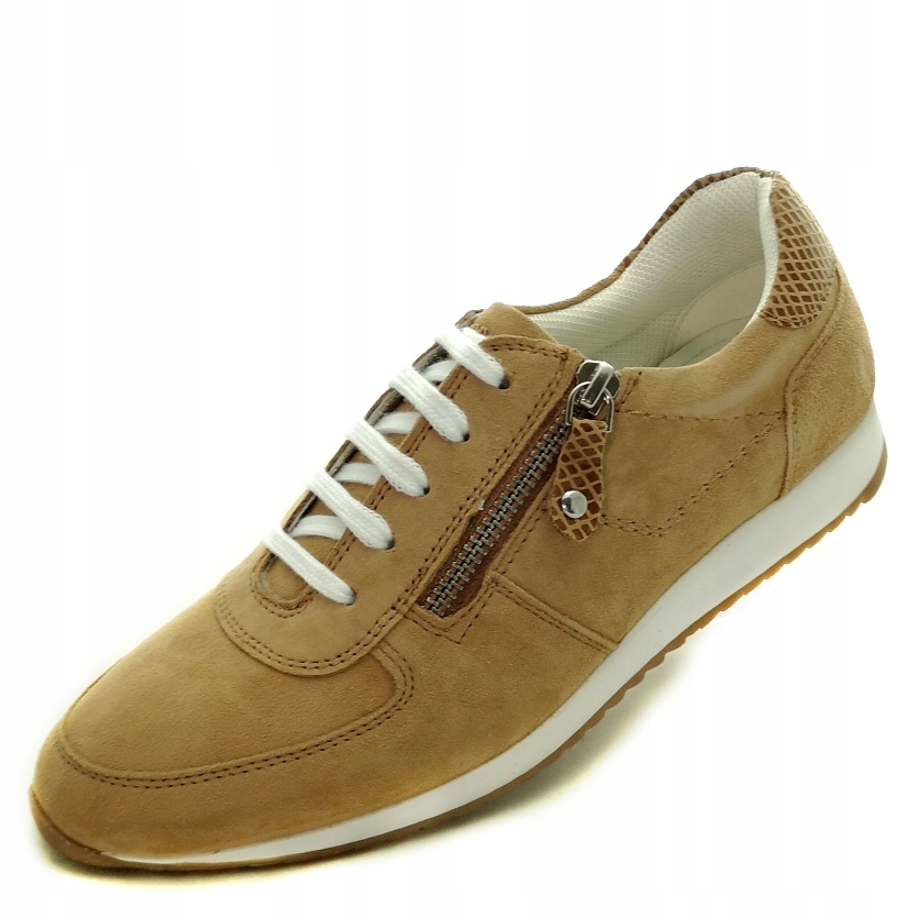 Polobotky dámské kožené tenisky se zipem, velikost 24154