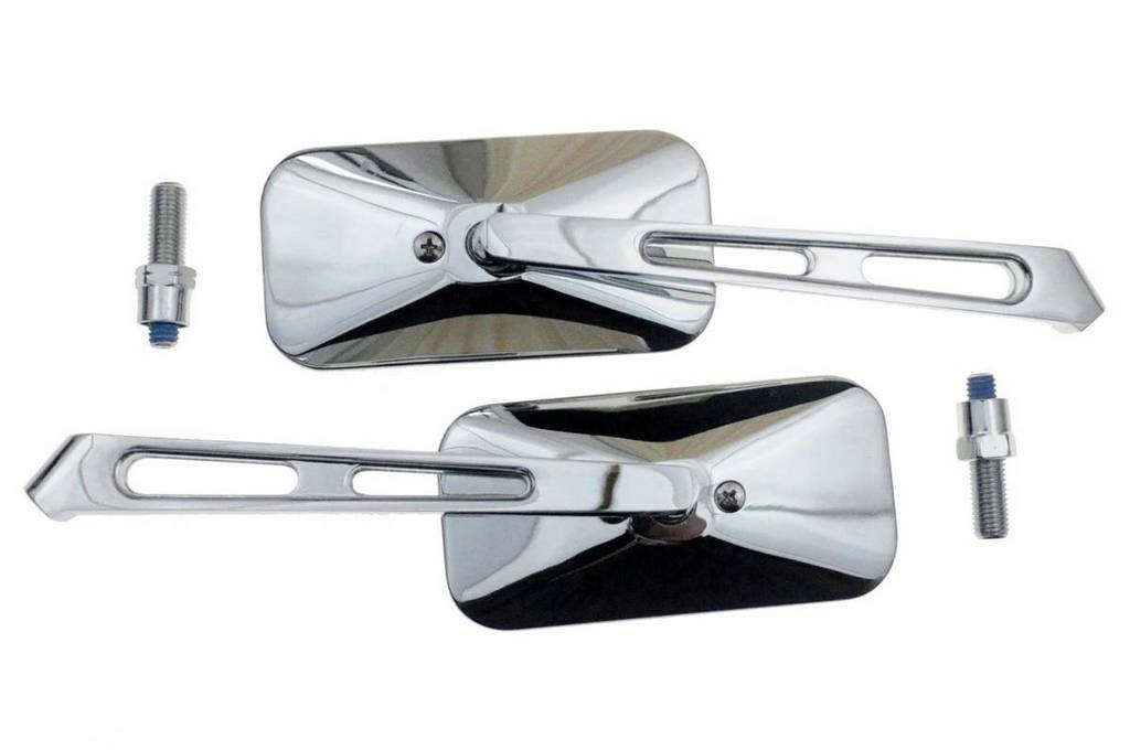 KA61A1-YAM - YAMAHA хромированные прямоугольные зеркала M10 CHOPPER