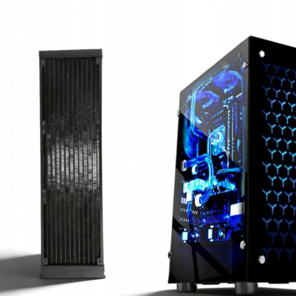 Hliníkový Chladič Vodní Kapaliny 12 Trubek 360 MM Pro Počítač