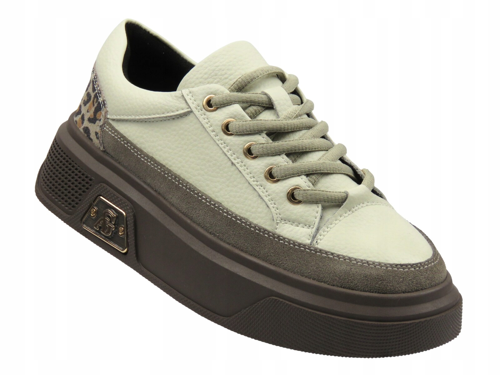 Dámské Béžové Tenisky Na Platformě vel. 39, Kožené, Cambell 25-19343