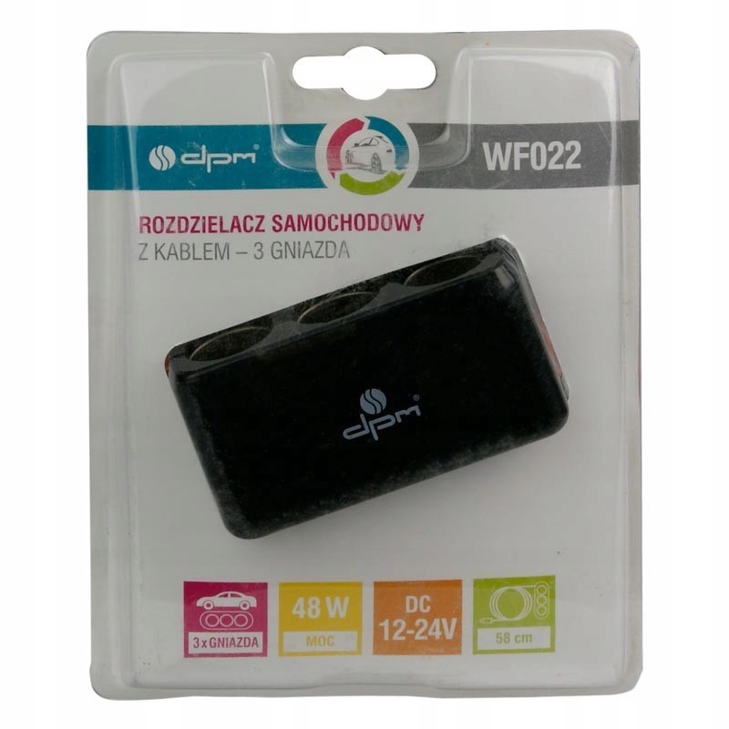 Rozdzielacz Rozgałęźnik Zapalniczki 3 Gniazda DPM Producent inny