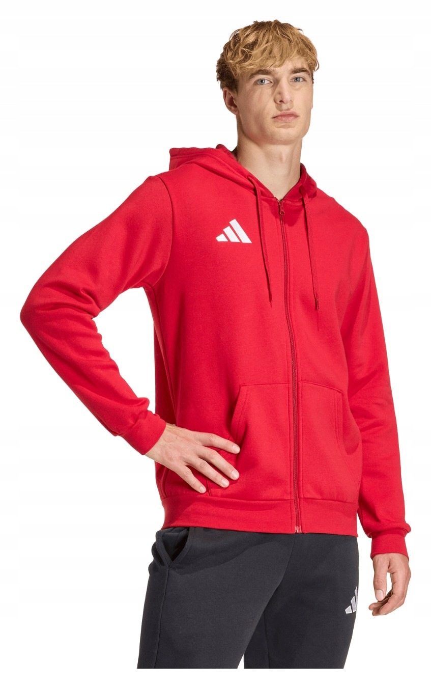 Mikina Adidas Teamwear Entrada 26 Fz Hoody červená KF5944 vel. S