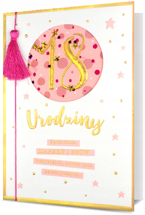 KARTKA URODZINY 18 OSIEMNASTKA DLA NIEJ HM 1983