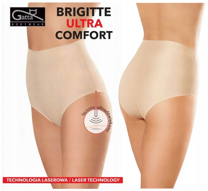 

Gatta Bezszwowe Majtki Figi Brigitte Comfort Beż M