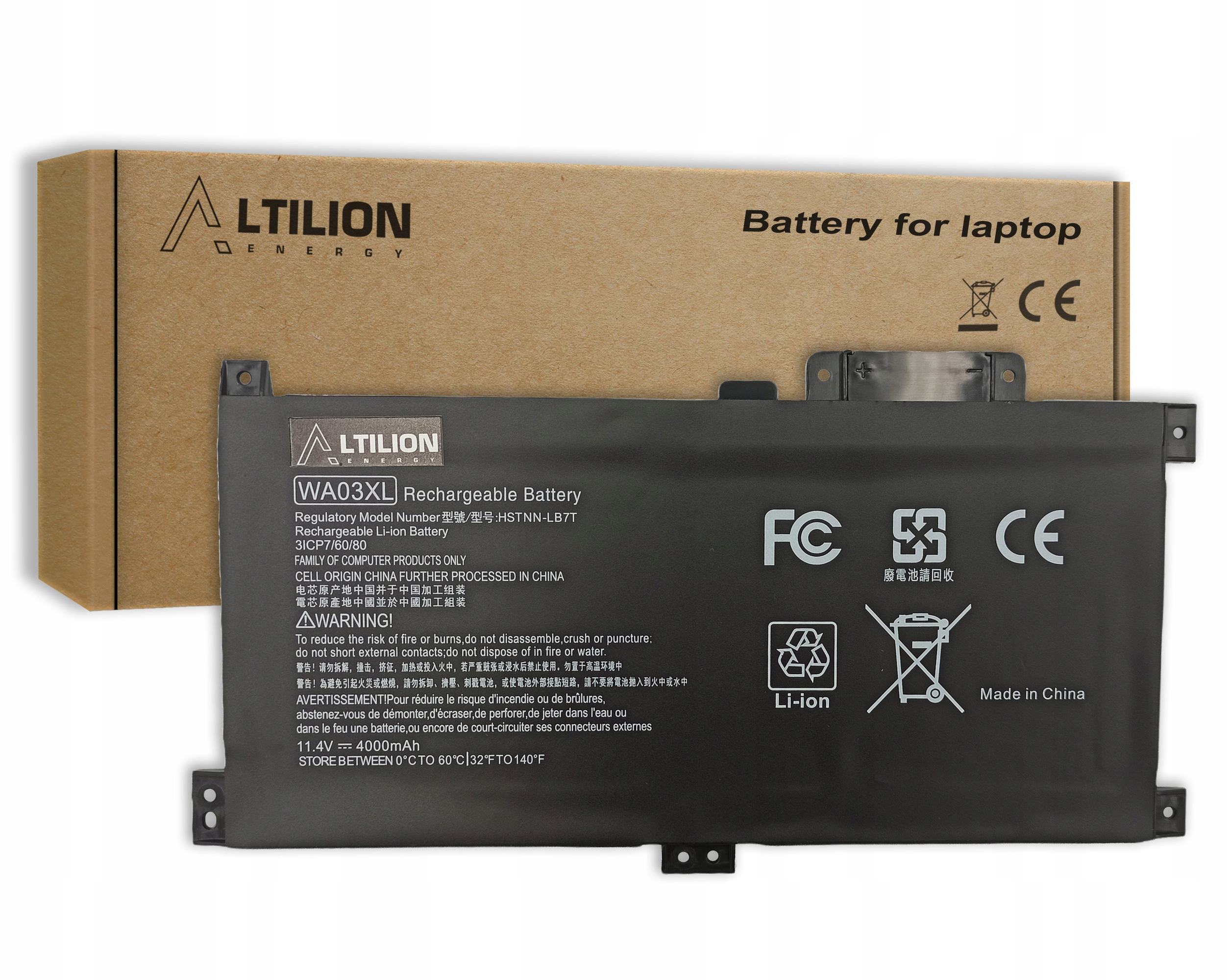Baterie Altilion Energy WA03XL kompatibilní s Hp