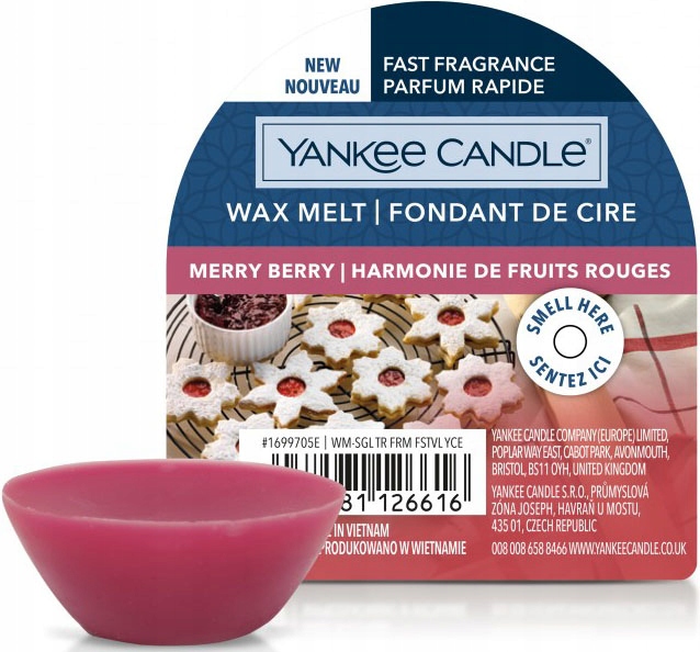 

Yankee Candle wosk zapachowy Merry Berry 22g