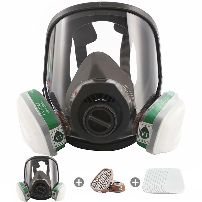 MASKA PRZECIWPYŁOWA + FILTRY 12SZT + 2 FILTRY WĘGLOWE WYSOKA JAKOŚĆ