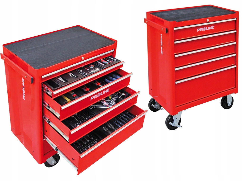 PROLINE 33116 szafka narzędziowa wózek 194 elementy 5 szuflad
