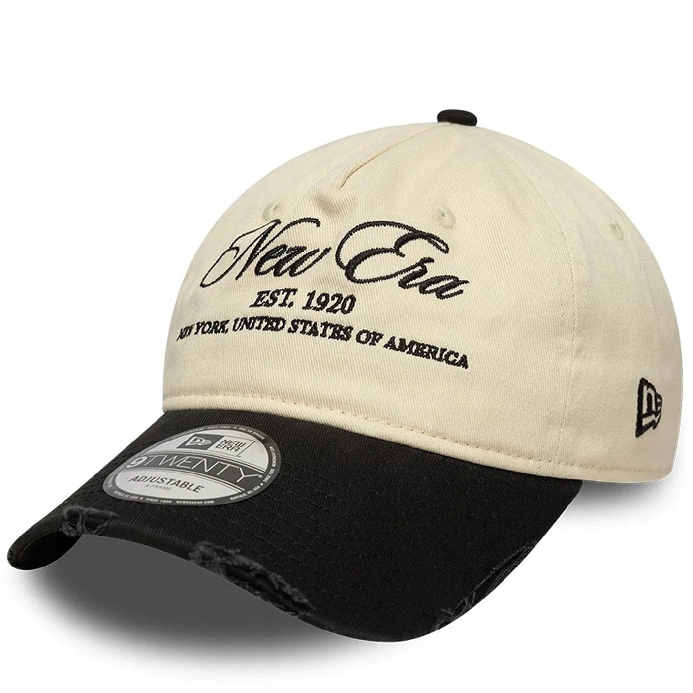 Kšiltovka New Era pánská, dámské, vyšívané logo unisex, béžová, černá