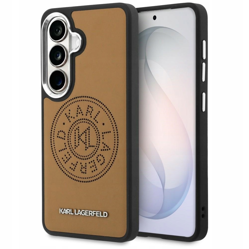 Pouzdro Karl Lagerfeld Perforated Kl MagSafe pro Samsung Galaxy S26+, hnědé