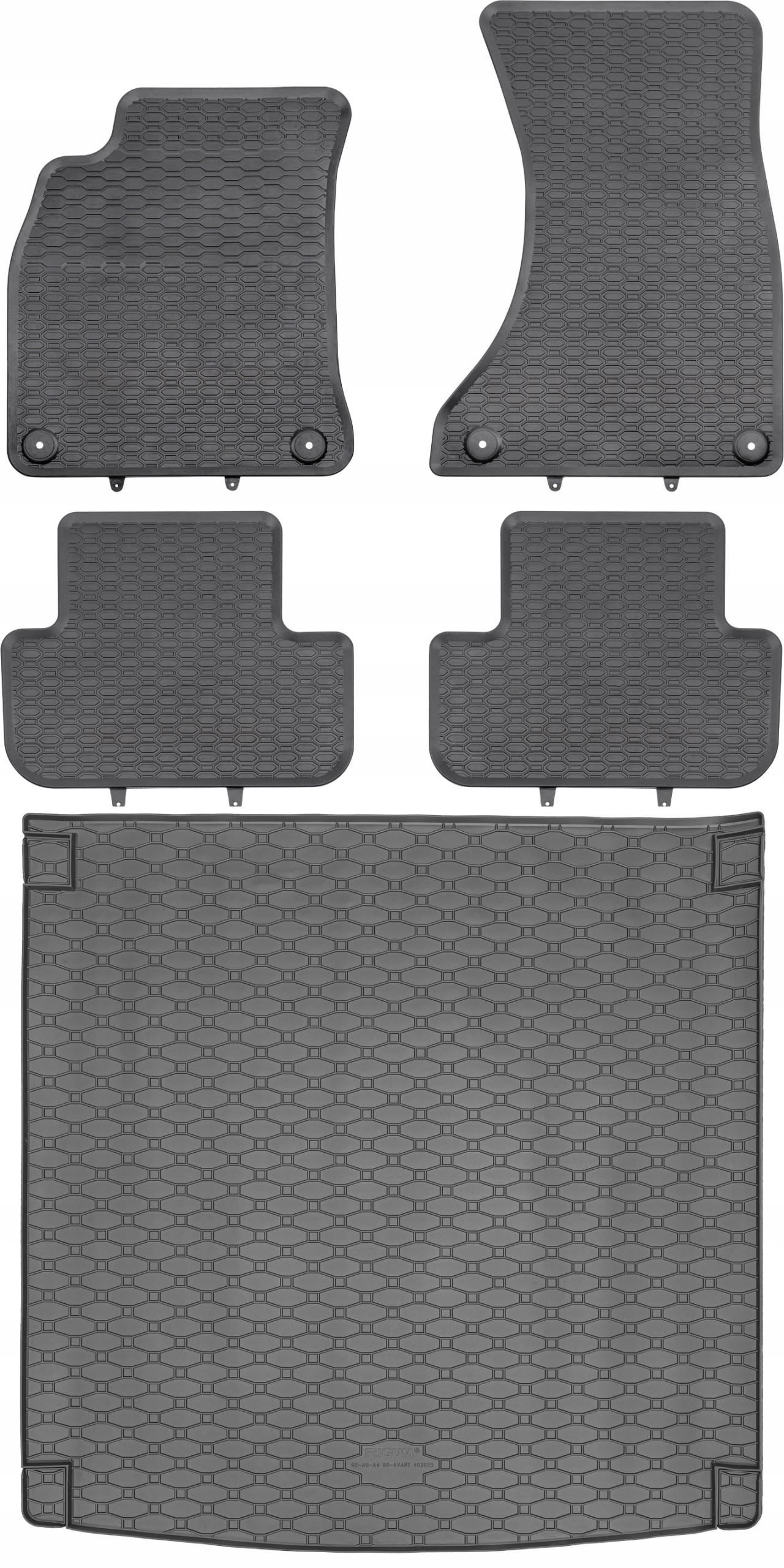 Audi A4 B8 Avant Kombi od roku 04.2008-10.2015 Sada Koberce batožinový priestor
