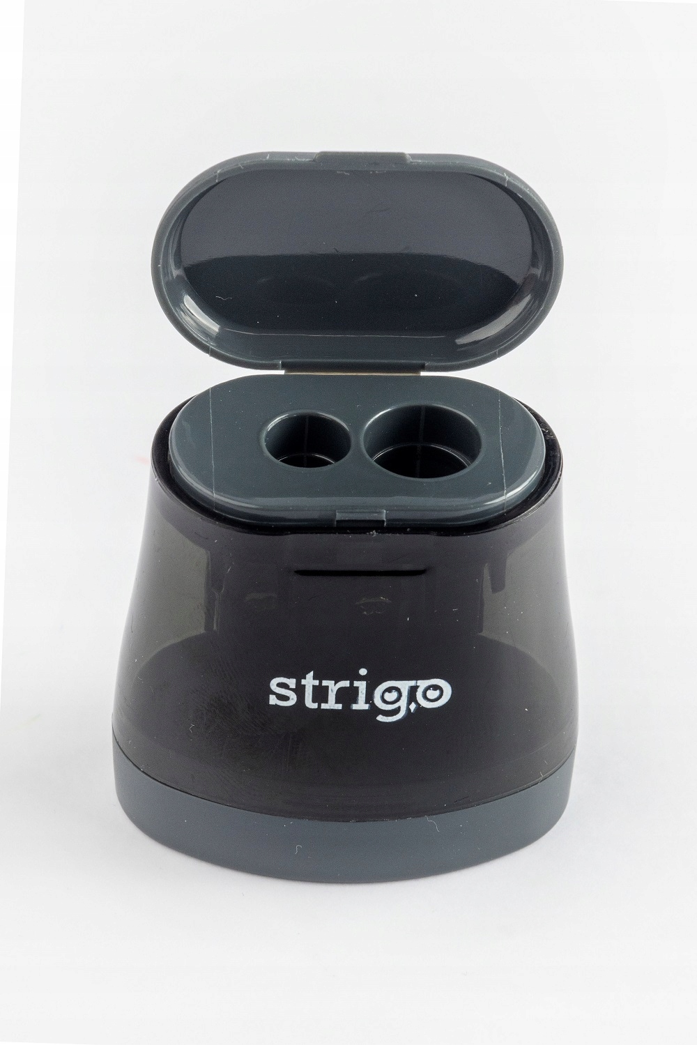 Temperówka na dwie grubości z pojemnikiem transparentna Kolor Inny