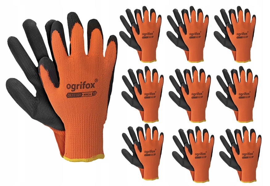 

Rękawice Ochronne Robocze Ciepłe Pianka XL 10 Par