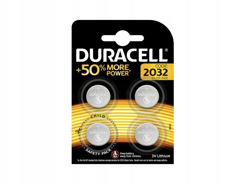 

Bateria litowa Duracell Dl/cr 2032 4szt