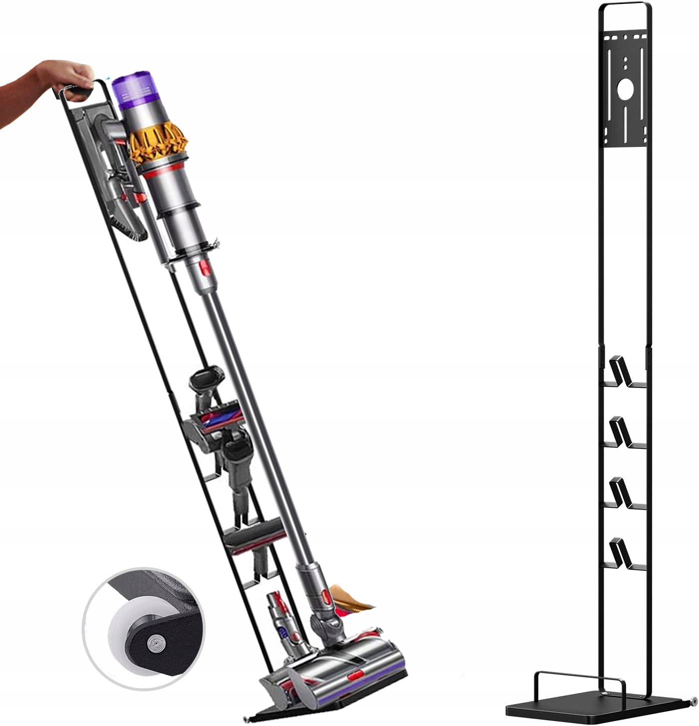 Solidny Stojak Do Dyson Uchwyt Wieszak Na Kółkach V6 V7 V8 V10 V11 V12 V15