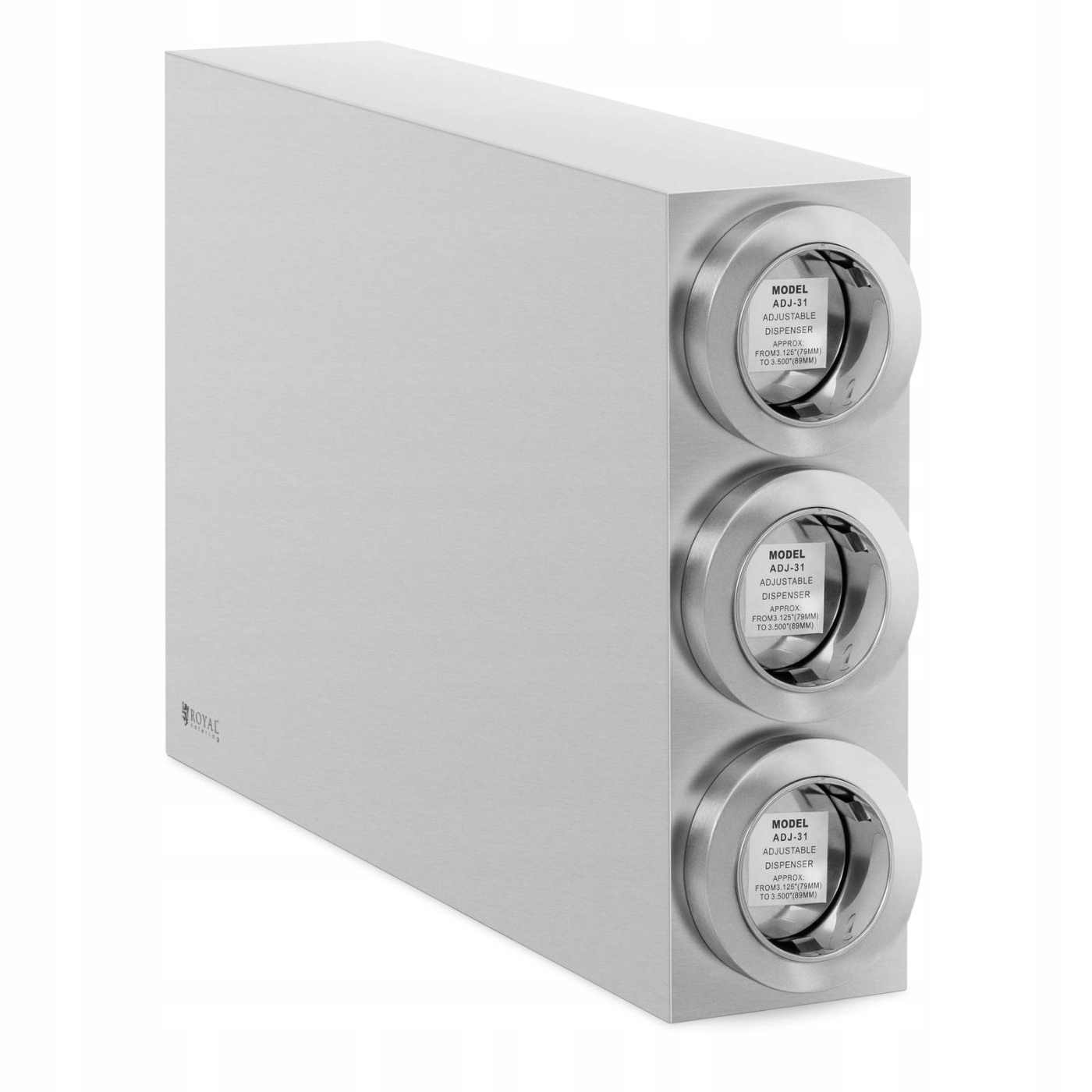 Podávač na jednorazové poháre s 3 dávkovačmi Stal 81-89 mm