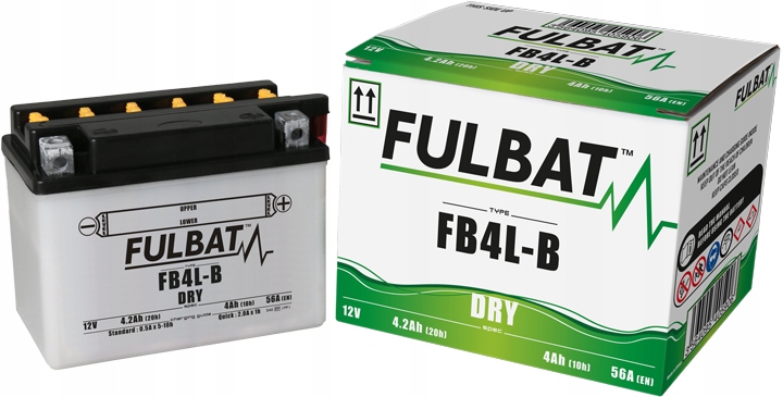 Akumulator Motocyklowy Fulbat 12V 4,2Ah 56A YB4L-B Odpowiednik YTX4L-BS