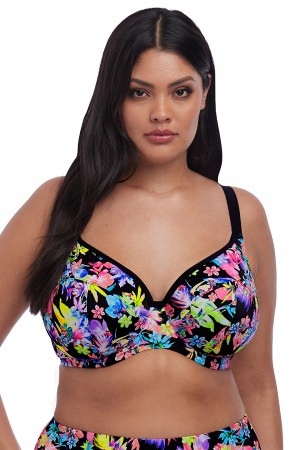 Elomi Horní díl plavek 75H/34H Electroflower ES7172BLK
