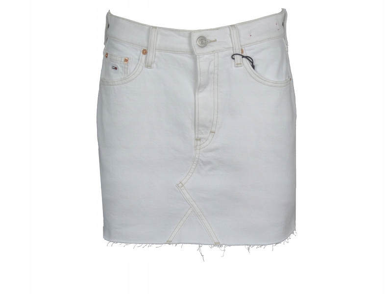 Tommy Jeans , džínová sukně , bílá, 28