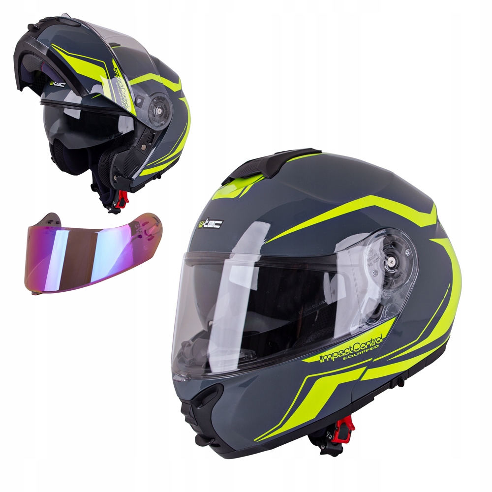 Kask motocyklowy szczękowy z blendą W-TEC FS-907