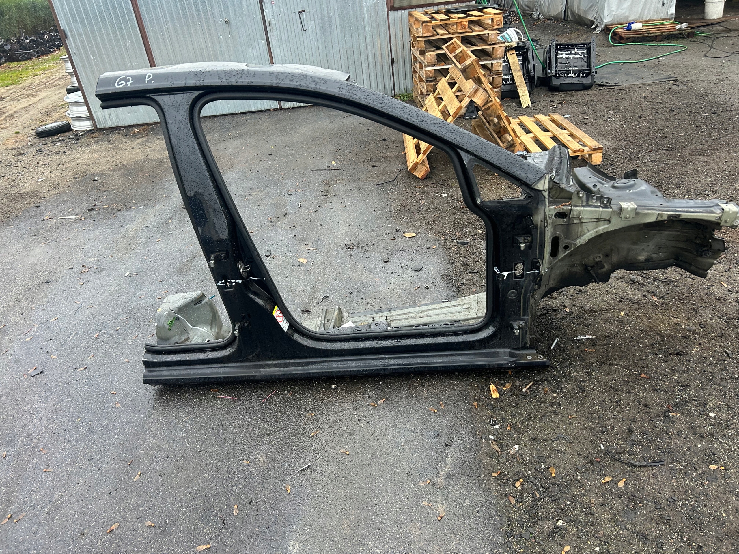 VW GOLF VII HB pillar central threshold pillar roofs quarter right front