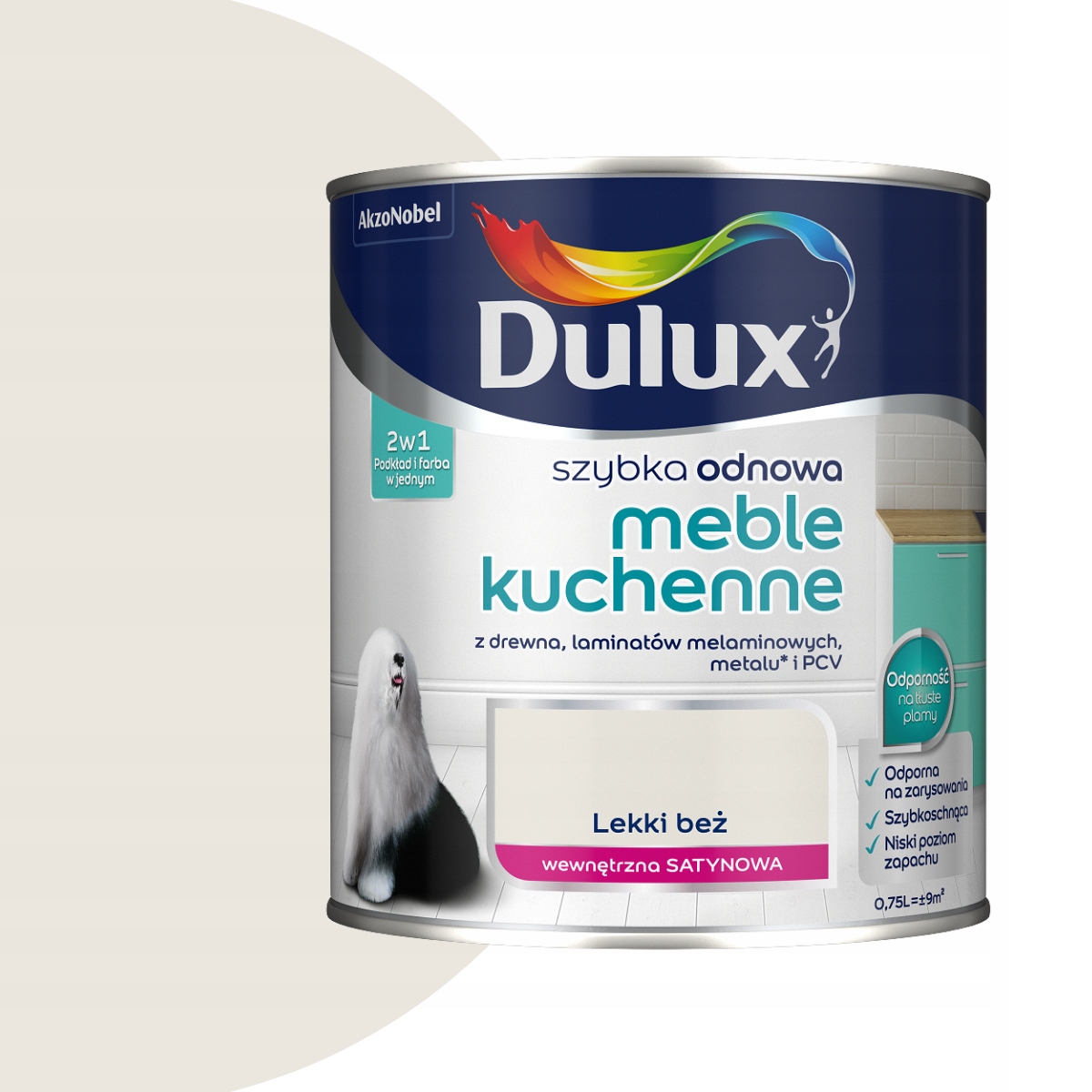 Dulux Rychlá Obnova Kuchyňského nábytku 0,75L Lehký béžový