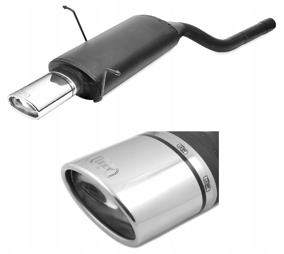 102-114/28 (8) - Спортивний глушник BMW E46 320i 110kw седан / 1 труба