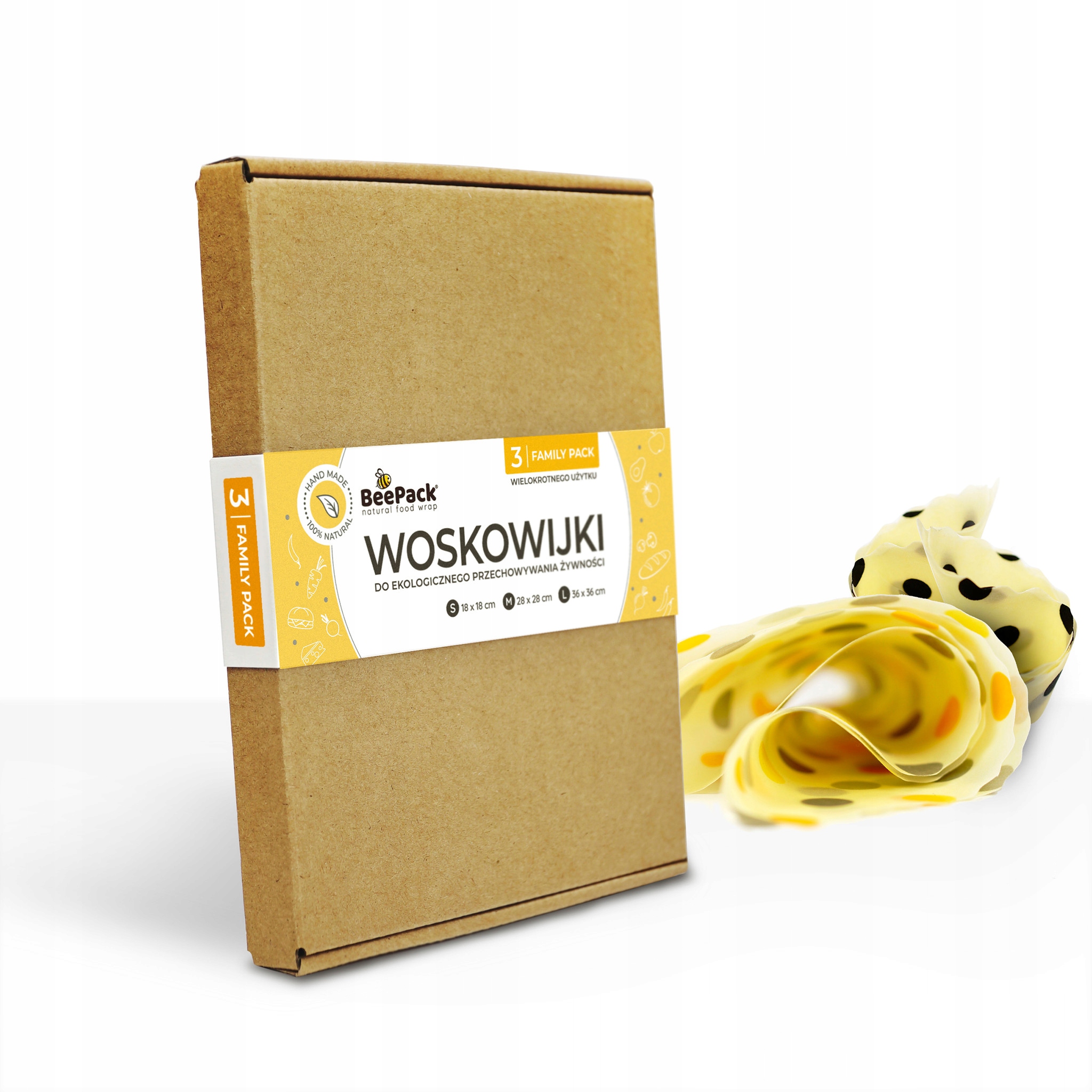 

Zestaw Eko woskowijek 3 sztuki, 3 rozmiary